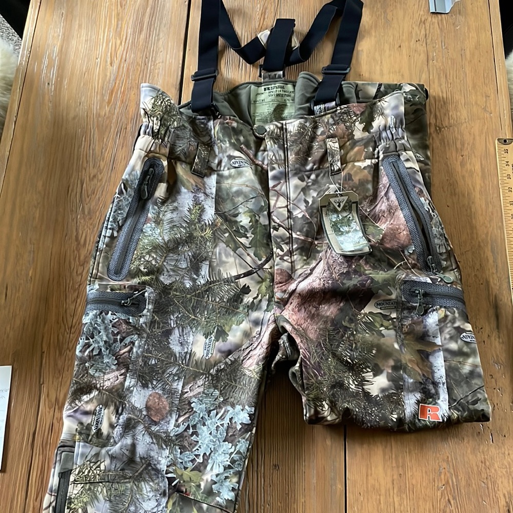 NWT Russell Outdoors APXG2 L4 2Layer Soft Shell Pants, Kings Mnt Shadow, size XL